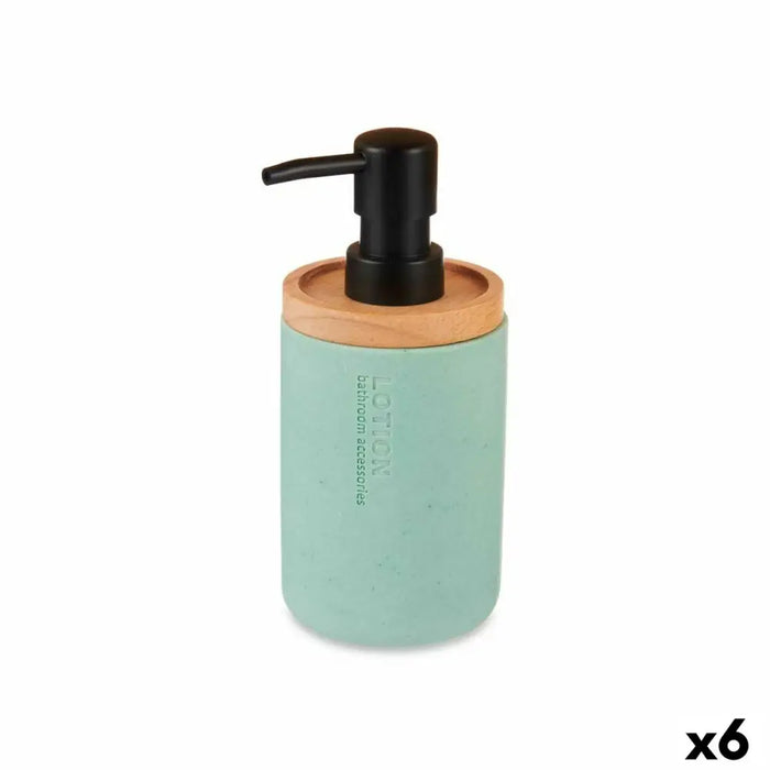 Soap Dispenser Berilo Mint Wood Resin Plastic 9,5 x 18,5 x 7,8 cm (6 Units) - Баня<<<Дом Градина<<<BigBuy&&&Аксесоари и