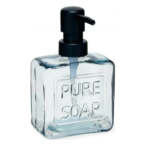 Soap Dispenser Berilo Pure Soap Black Crystal Plastic 250 ml 9 x 15 x 5 cm (12 Units) - Баня<<<Дом