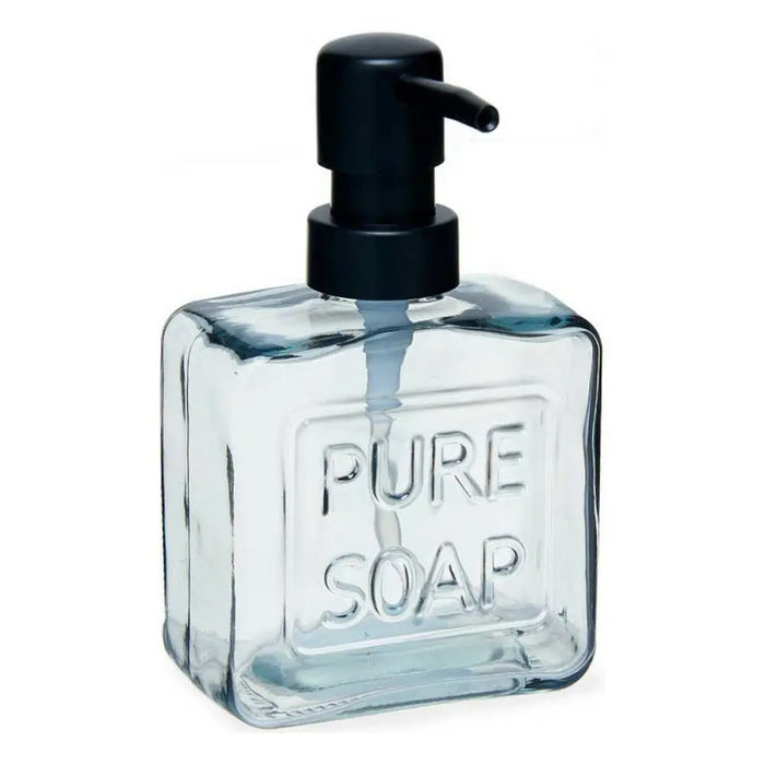 Soap Dispenser Berilo Pure Soap Black Crystal Plastic 250 ml 9 x 15 x 5 cm (12 Units) - Баня<<<Дом