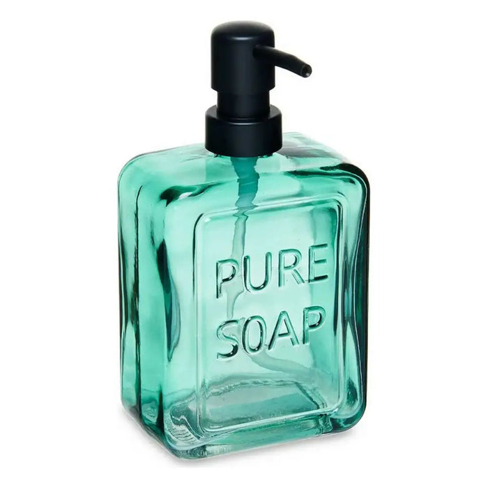Soap Dispenser Berilo Pure Soap Green Crystal 570 ml 10 x 18 x 6 cm (6 Units) - Баня<<<Дом Градина<<<BigBuy&&&Аксесоари