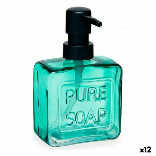 Soap Dispenser Berilo Pure Soap Green Crystal Plastic 250 ml 9 x 15 x 5 cm (12 Units) - Баня<<<Дом