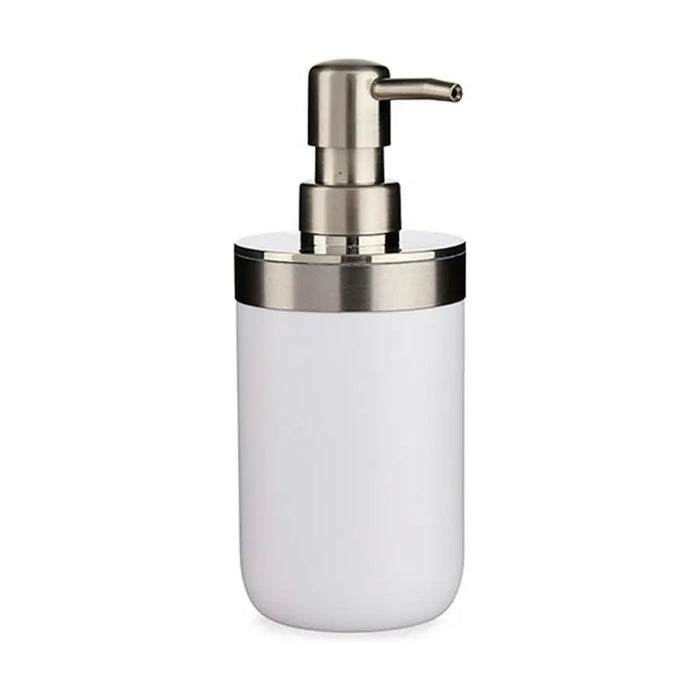 Soap Dispenser Berilo White Silver Plastic 350 ml 8 x 17 x 9 cm 9 x 17 x 8 cm (6 Units) - Баня<<<Дом