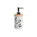 Soap Dispenser DKD Home Decor 8 x 9 x 17,5 cm Black White Stoneware - Баня<<<Дом Градина<<<BigBuy&&&Аксесоари и