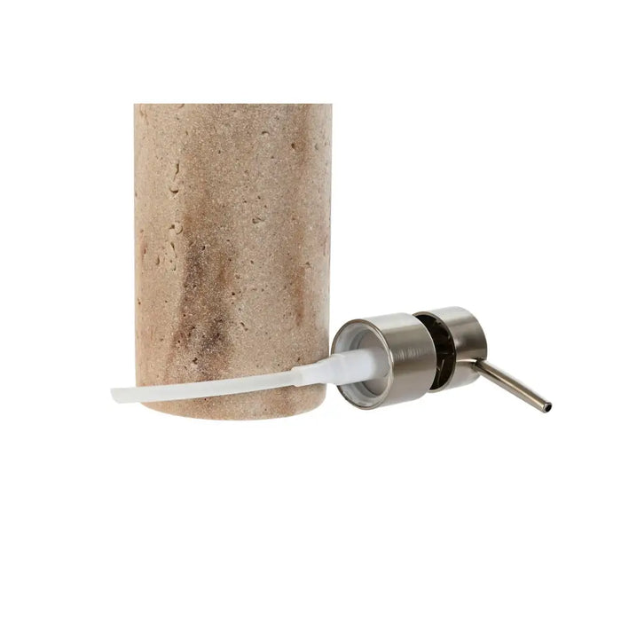Soap Dispenser Home ESPRIT Cream Silver Resin Polyethylene Marble 7 x 7 x 17,5 cm - Баня<<<Дом