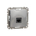 SOCKET INTERNET RJ45 ALUMINUM SCHNEIDER SEDNA (SDD113461) - Ключове и контакти<<<Електроматериали<<<Praktiker&&&Ключове