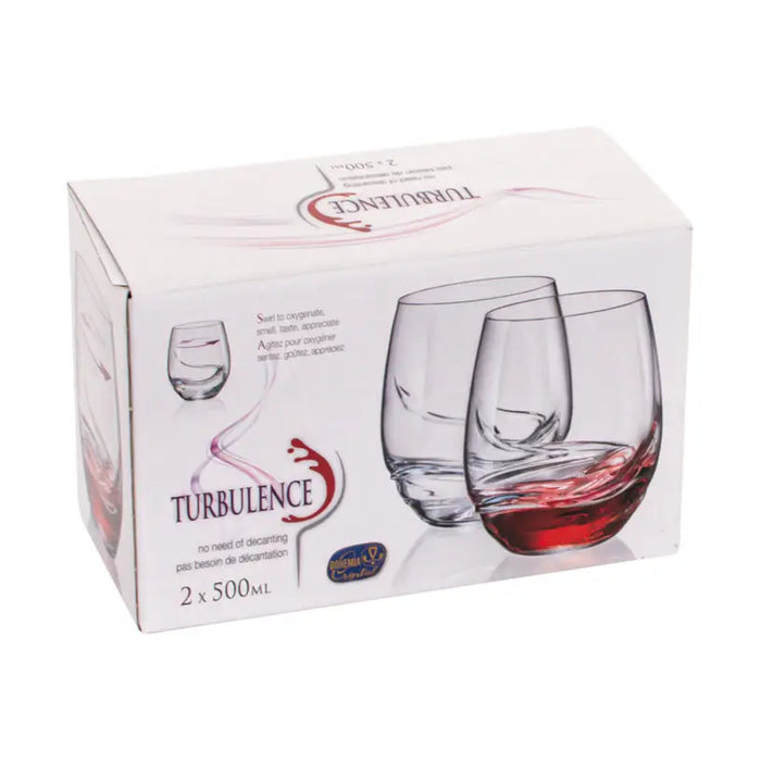 SOFT GLASS 500ML 2PCS TURBULENCE BOHEMIA - Сервизи чаши и чинии<<<Домашни потреби<<<Кухня<<<Praktiker