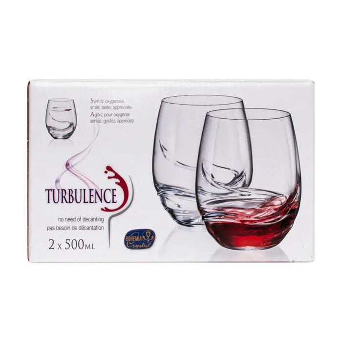 SOFT GLASS 500ML 2PCS TURBULENCE BOHEMIA - Сервизи чаши и чинии<<<Домашни потреби<<<Кухня<<<Praktiker