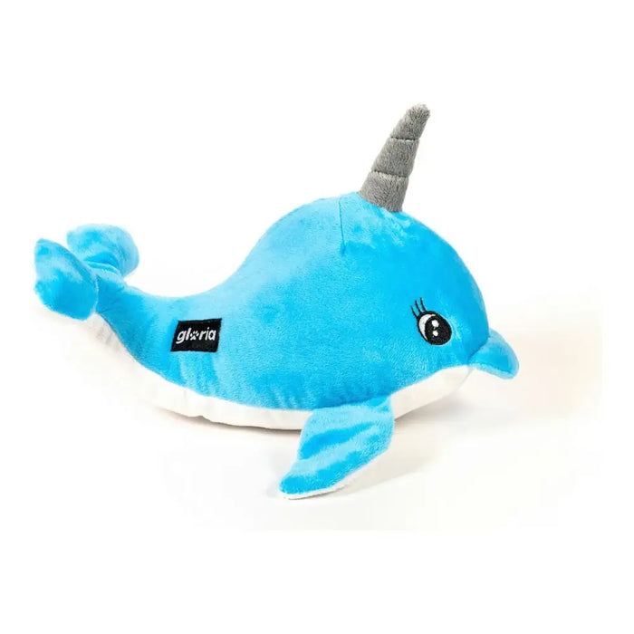 Soft toy for dogs Gloria Nuka 11 x 25 x 13 cm Narwhal Polyester polypropylene - Домашни Животни<<<Дом