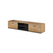 SOHO 1 furniture set (RTV180 cabinet + S1 cabinet + shelves) Oak lefkas/Black - Modern wall unitsMES-NOW<<<Wall
