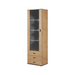 SOHO 1 furniture set (RTV180 cabinet + S1 cabinet + shelves) Oak lefkas/Black - Modern wall unitsMES-NOW<<<Wall