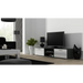 SOHO 1 set (RTV180 cabinet + S1 cabinet + shelves) Gloss grey/white - Modern wall unitsMES-NOW<<<Wall