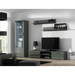 SOHO 1 set (RTV180 cabinet + S1 cabinet + shelves) Grey/Gloss grey - Modern wall unitsMES-NOW<<<Wall UnitsMES<<<ActionPL