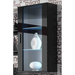 SOHO 5 set (RTV180 cabinet + Wall unit + shelves) Black/Black gloss - Modern wall unitsMES-NOW<<<Wall