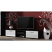 SOHO 5 set (RTV180 cabinet + Wall unit + shelves) Black/White gloss - Modern wall unitsMES-NOW<<<Wall