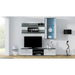 SOHO 5 set (RTV180 cabinet + Wall unit + shelves) Grey/Gloss white - Modern wall unitsMES-NOW<<<Wall UnitsMES<<<ActionPL