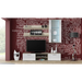 SOHO 5 set (RTV180 cabinet + wall unit + shelves) Sonoma oak / glossy white - Modern wall unitsMES-NOW<<<Wall