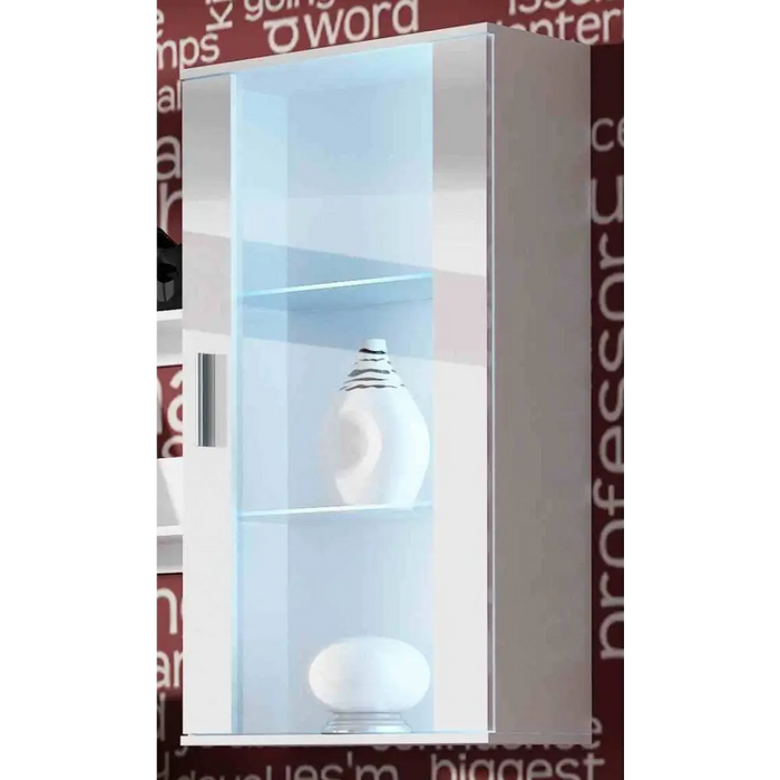 SOHO 5 set (RTV180 cabinet + Wall unit + shelves) White/White glossy - Modern wall unitsMES-NOW<<<Wall
