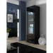 SOHO 7 set (RTV140 cabinet + S1 cabinet + shelves) Black / Black gloss - Modern wall unitsMES-NOW<<<Wall