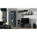 SOHO 7 set (RTV140 cabinet + S1 cabinet + shelves) Grey / Gloss grey - Modern wall unitsMES-NOW<<<Wall