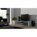 SOHO 7 set (RTV140 cabinet + S1 cabinet + shelves) White / Gloss grey - Modern wall unitsMES-NOW<<<Wall