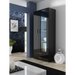 SOHO 8 set (RTV180 cabinet + S6 + shelves) Black / Black gloss - Modern wall unitsMES-NOW<<<Wall UnitsMES<<<ActionPL