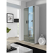 SOHO 8 set (RTV180 cabinet + S6 + shelves) White / Gloss grey - Modern wall unitsMES-NOW<<<Wall UnitsMES<<<ActionPL