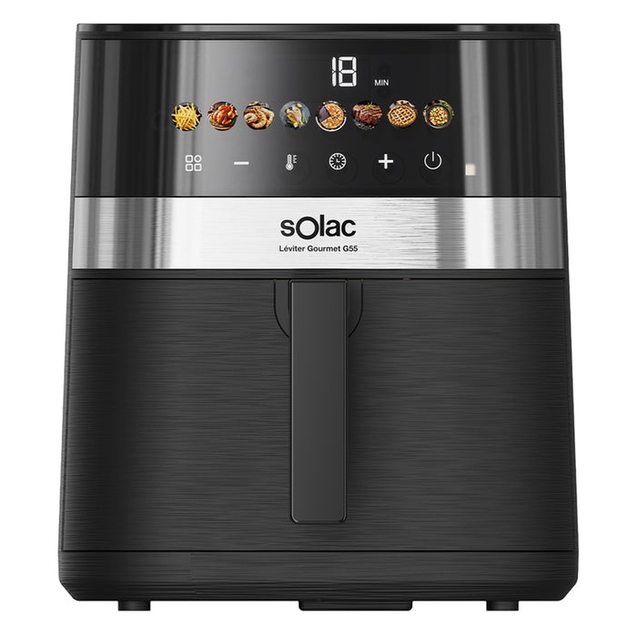 Healthy cooking appliance SOLAC LEVITER DIGITAL 5 5.50 L, TIMER, BLACK