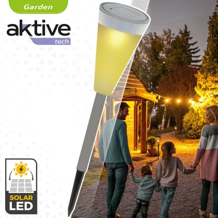 Solar garden lights Aktive Plastic 6,7 x 39 x 6,7 cm (24 Units) - Декорация и Осветление<<<Дом Градина<<<BigBuy&&&LED