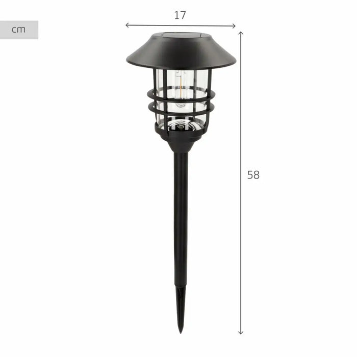 Solar lamp Aktive 17 x 58 x 17 cm (2 Units) - Декорация и Осветление<<<Дом Градина<<<BigBuy&&&Соларно