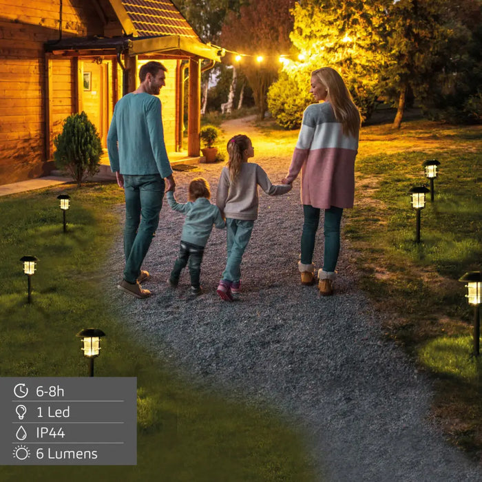 Solar lamp Aktive 17 x 58 x 17 cm (2 Units) - Декорация и Осветление<<<Дом Градина<<<BigBuy&&&Соларно