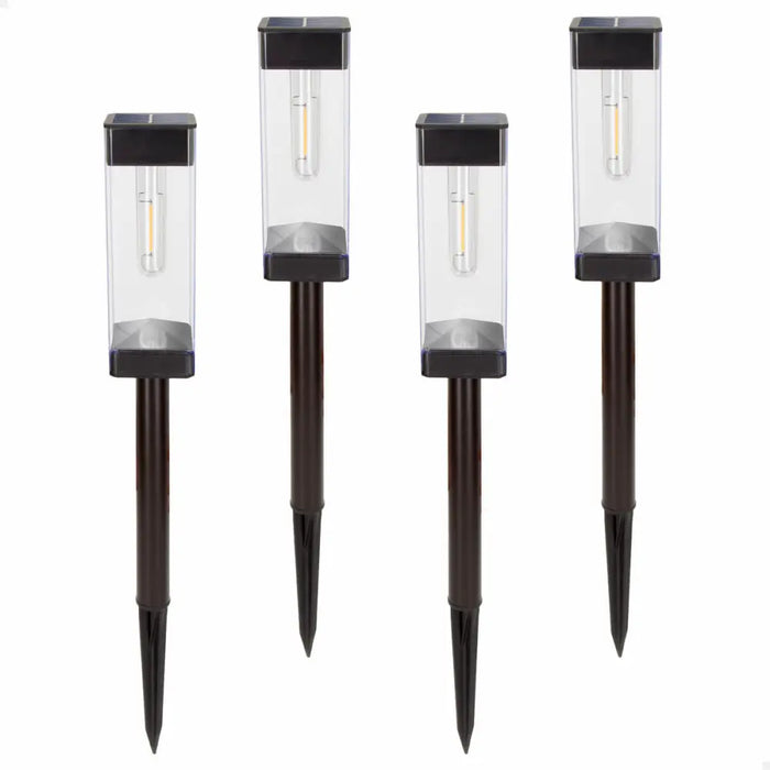 Solar lamp Aktive 6 x 55 x 6 cm (4 Units) - Декорация и Осветление<<<Дом Градина<<<BigBuy&&&Соларно