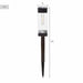 Solar lamp Aktive 6 x 55 x 6 cm (4 Units) - Декорация и Осветление<<<Дом Градина<<<BigBuy&&&Соларно