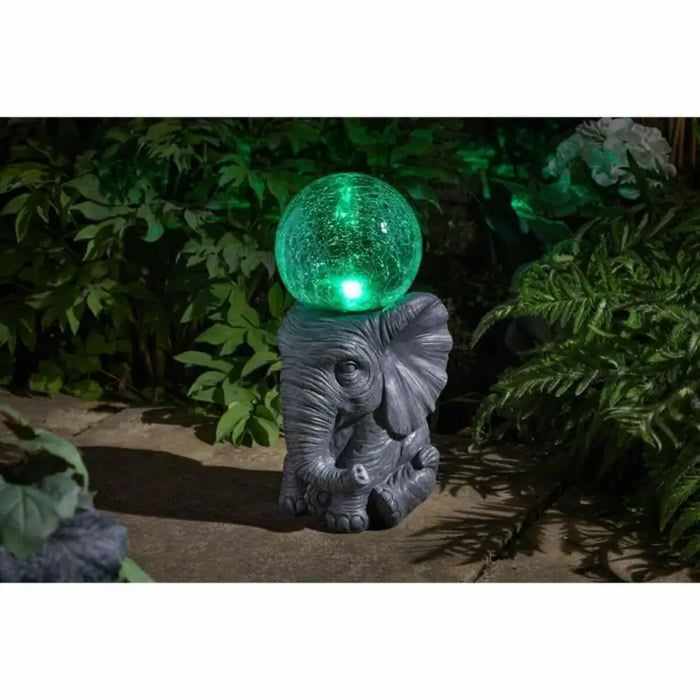 Solar lamp elephant White - Декорация и Осветление<<<Дом Градина<<<BigBuy&&&Соларно осветление<<<Декорация и