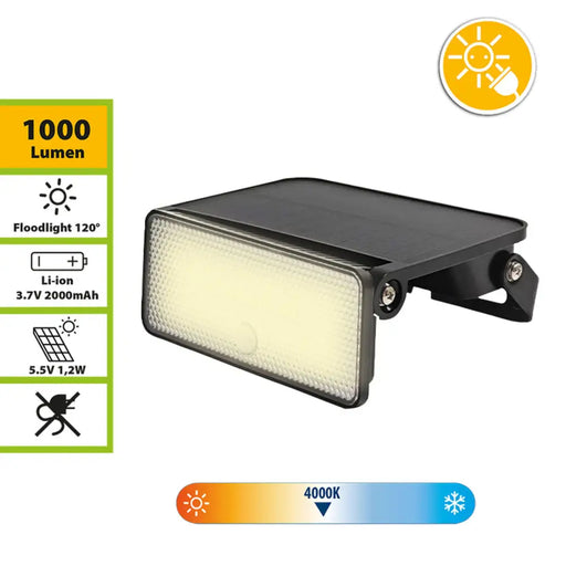 Solar lamp Velamp MAYA 12 W 4000 K 1600 lm White - Декорация и Осветление<<<Дом Градина<<<BigBuy&&&Соларно