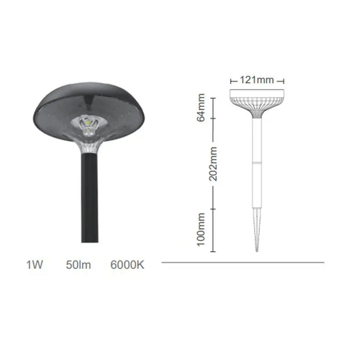 SOLAR LED PEG 1W 6000K IP44 1.2AH VITO SOLUX-P - Соларни лампи<<<Външно осветление<<<Осветление<<<Praktiker&&&Соларни