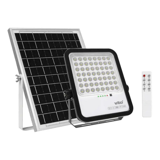 SOLAR LED SPOTLIGHT 6000K 3.2V 12AH WITH 5M CABLE VITO SAHARA - Соларни прожектори<<<Външно