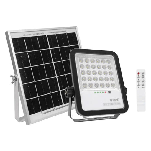 SOLAR LED SPOTLIGHT 6000K 3.2V 18AH WITH 5M CABLE VITO SAHARA - Соларни прожектори<<<Външно