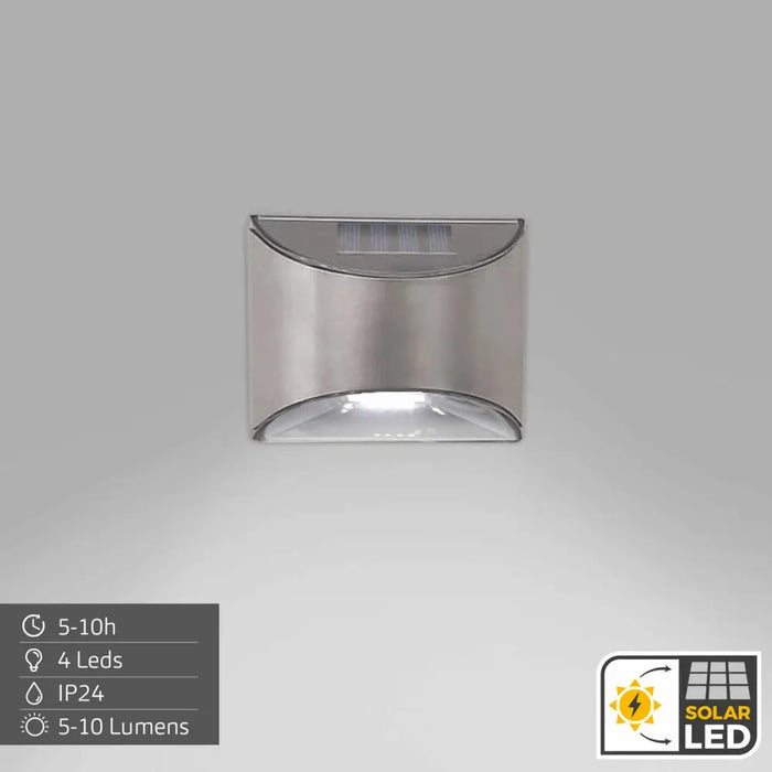 Solar-powered spotlight Aktive 10 x 8 x 5 cm (6 Units) - Декорация и Осветление<<<Дом Градина<<<BigBuy&&&Соларно