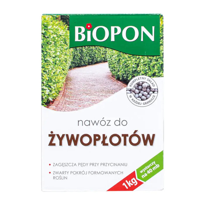 SOLID FERTILIZER FOR HEDGES 1KG BIOPON - Торове<<<Торове почви и тревни смески<<<Градина<<<Praktiker