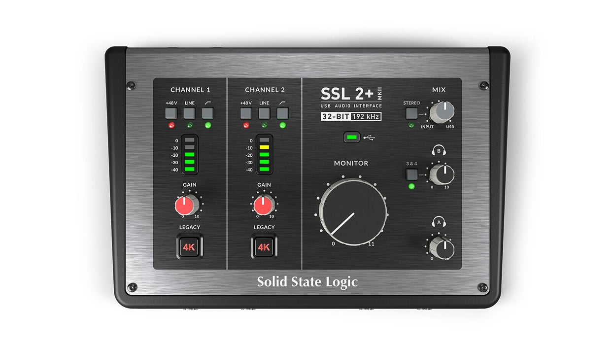 Solid State Logic SSL2+ MKII - Interfaz de audio USB-C 2x2