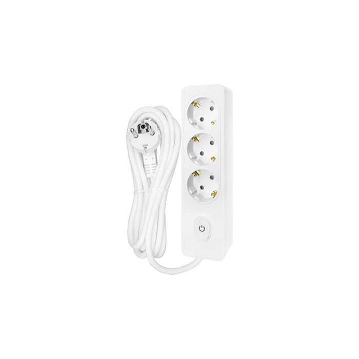 POWER SUPPLY 3 SOCKETS AND 1.5M CABLE WHITE WITH SONEX KEY