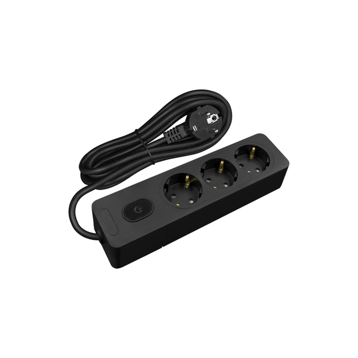 SPLITTER 3 SOCKETS AND 1.5M CABLE BLACK WITH SONEX KEY