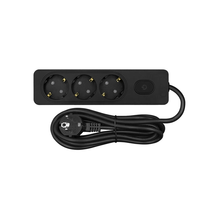 SPLITTER 3 SOCKETS AND 5M CABLE BLACK WITH SONEX KEY