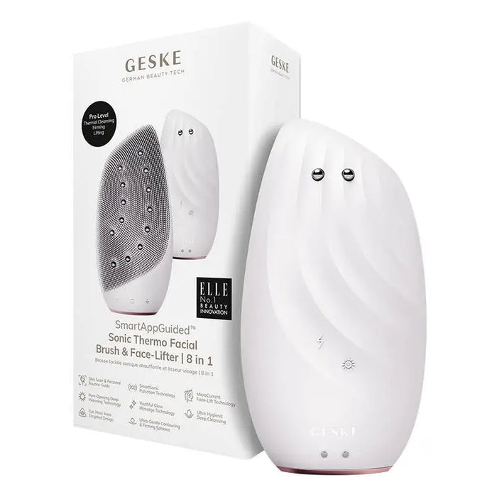 Sonic Thermo Facial Brush & Face-Lifter 8in1 Geske with APP (starlight) - Massagers<<<Facial care devices<<<Health