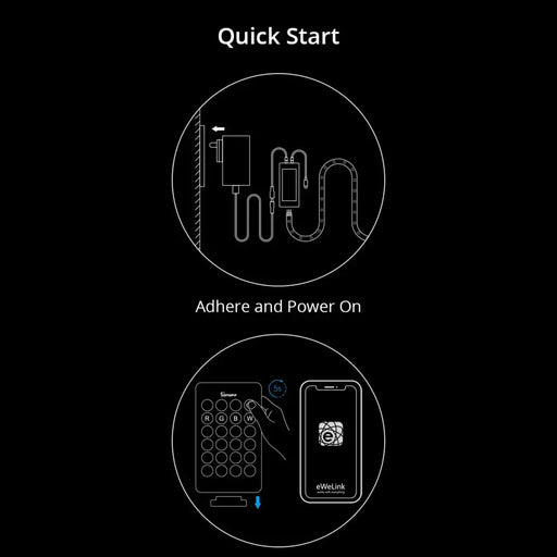 Sonoff L2-2M kit intelligent waterproof LED strip 2m RGB remote control Wi-Fi power supply - Smart home<<<HurtelXML