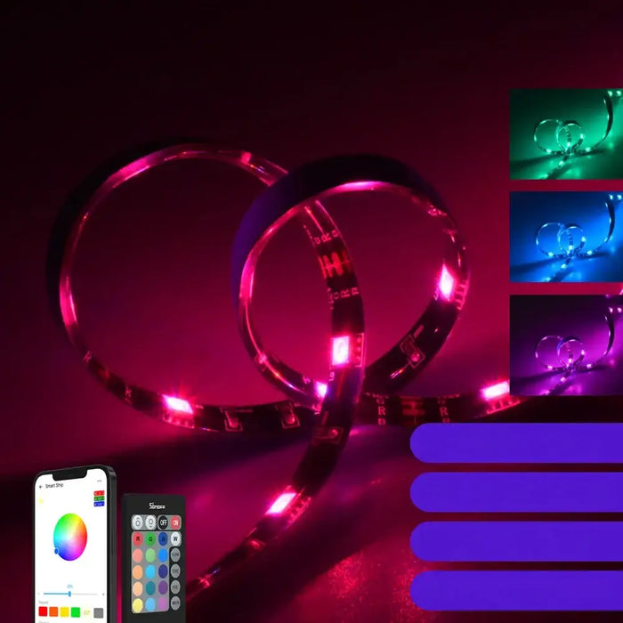 Sonoff L2-5M kit intelligent waterproof LED strip 5m RGB remote control Wi-Fi power supply - Smart home<<<HurtelXML
