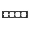 Frame for switch M5 80 quadruple 4-fold SONOFF M5-4C-80-F (graphite/black)