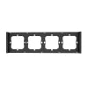 Frame for switch M5 80 quadruple 4-fold SONOFF M5-4C-80-F (graphite/black)