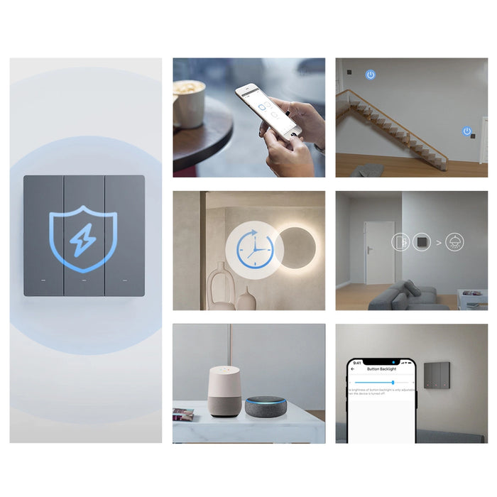 Smart Scene Wall Switch WiFi Sonoff M5 3C (3-channel)
