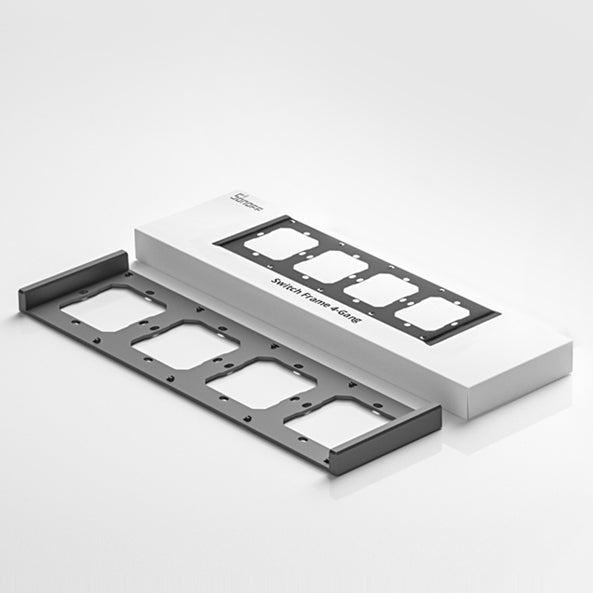 Frame for switch M5 80 quadruple 4-fold SONOFF M5-4C-80-F (graphite/black)